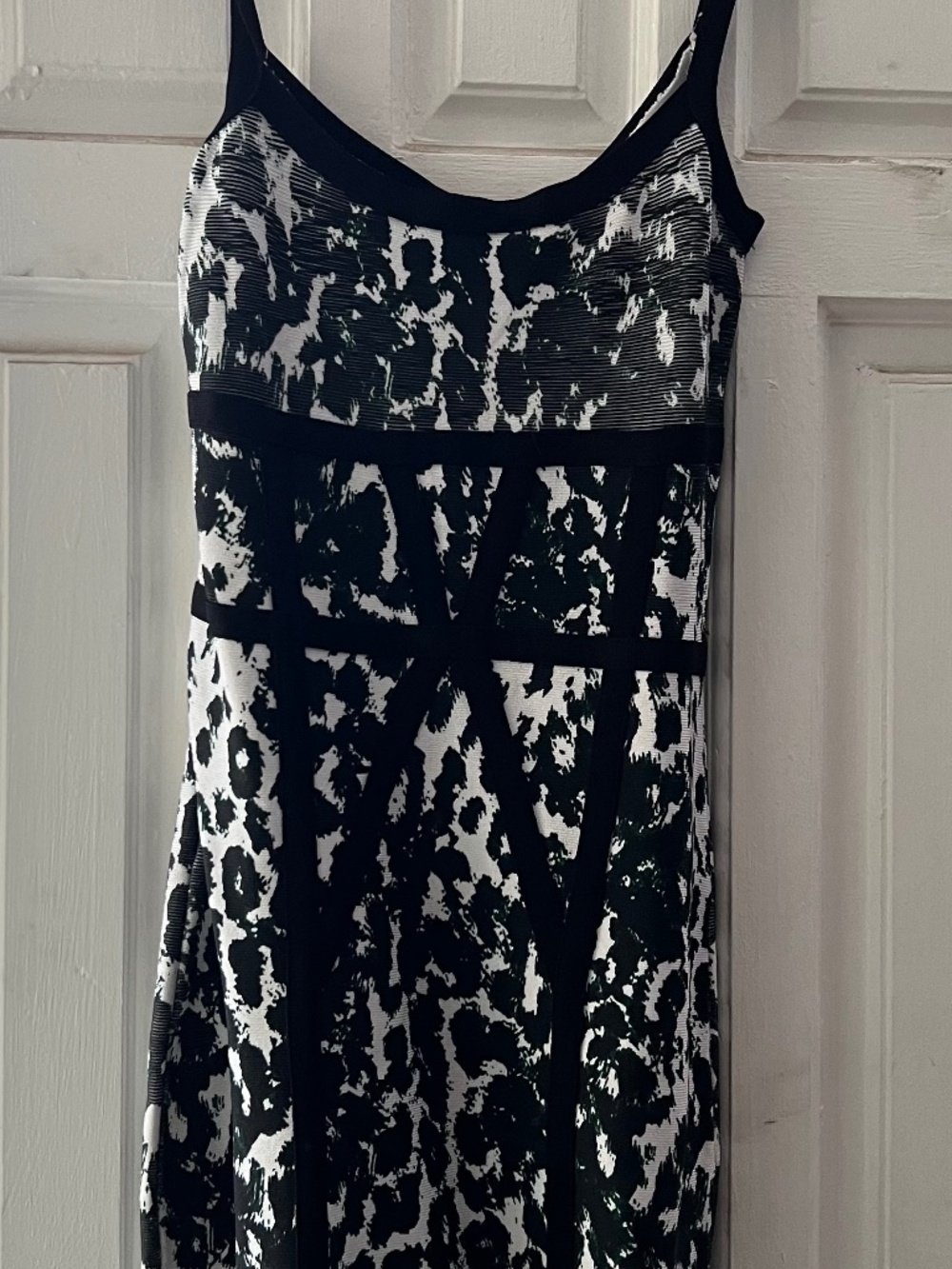 Y2K Bebe bodycon animal print dress